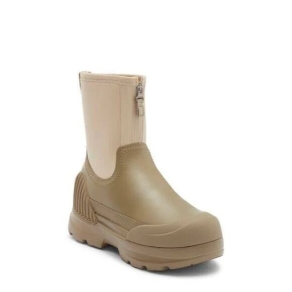NEW WOMEN'S UGG NEUMEL X FRONT ZIP BOOTS MUSTARD SEED / ANTELOPE SZ 8 - Picture 1 of 10